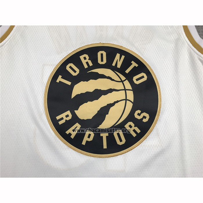 Camiseta Golden Edition Toronto Raptors Pascal Siakam NO 43 Blanco